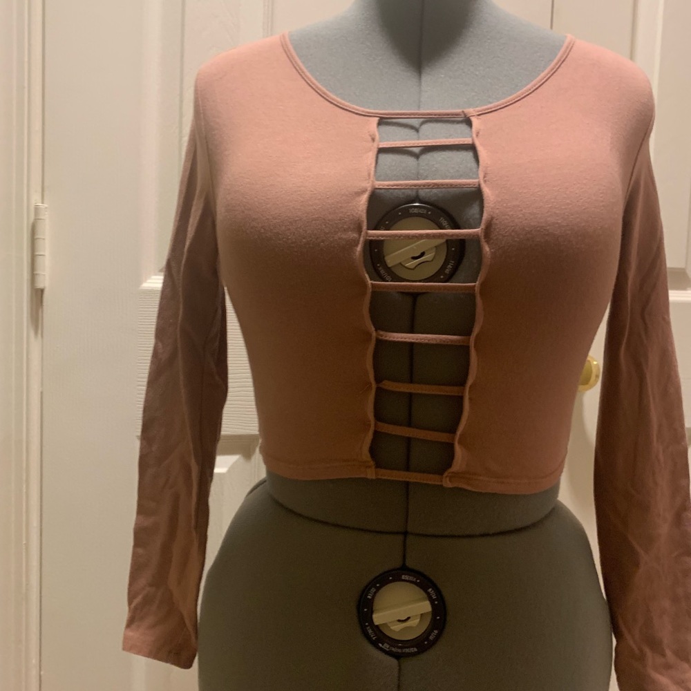 Crop top open front